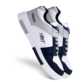 BRUTON Premium Casual Sneaker Shoes with Synthetic Upper Lightweight Comfortable Mid Top Sneaker Shoes for Men's & Boy's -6 UK White/Black