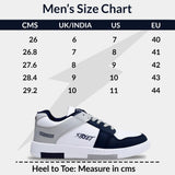 BRUTON Premium Casual Sneaker Shoes with Synthetic Upper Lightweight Comfortable Mid Top Sneaker Shoes for Men's & Boy's -6 UK White/Black