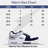 BRUTON Premium Casual Sneaker Shoes with Synthetic Upper Lightweight Comfortable Mid Top Sneaker Shoes for Men's & Boy's -6 UK White/Black